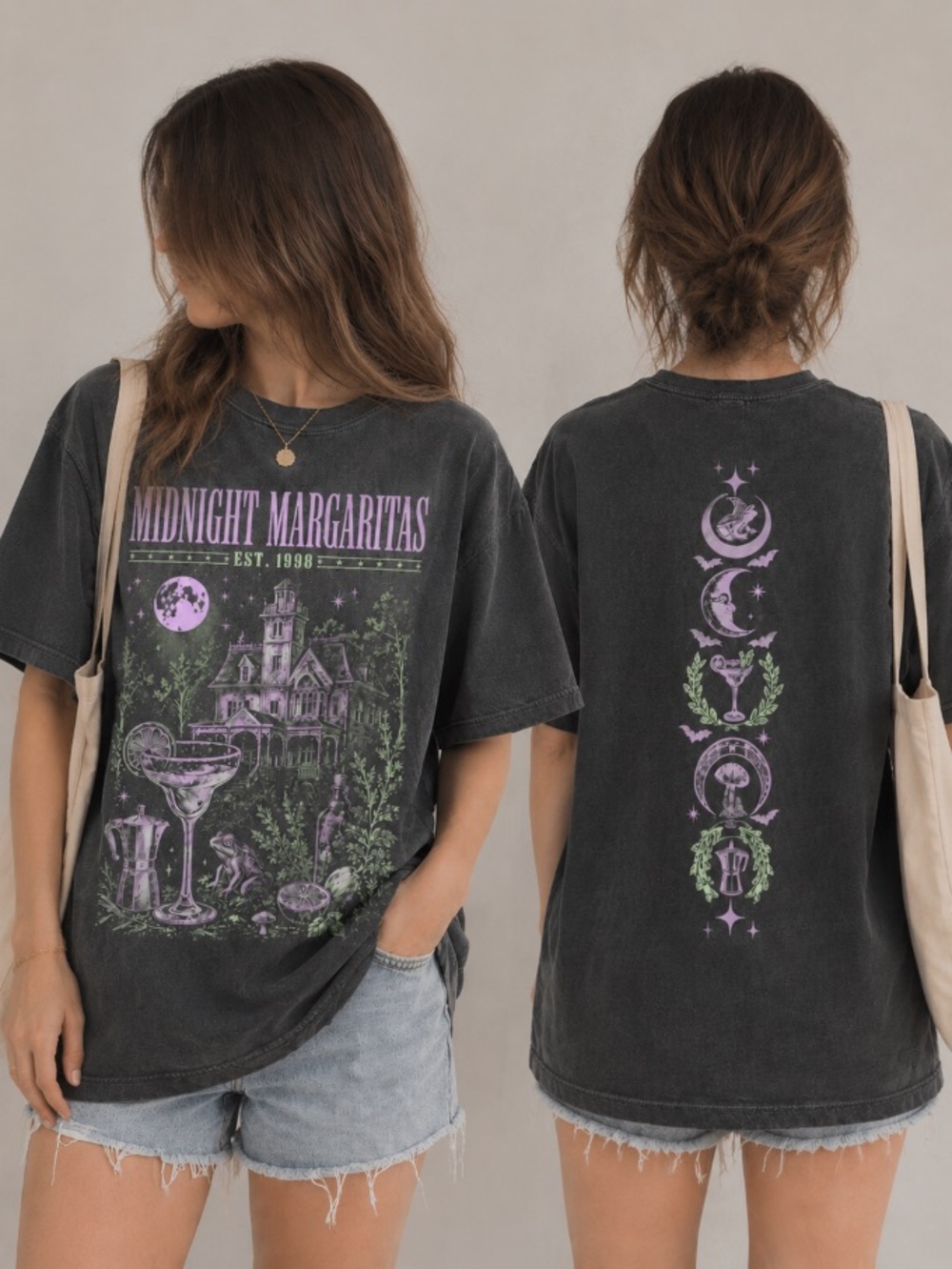 Midnight Margaritas Shirt, Halloween Practical Magic Shirt, Witch Tee